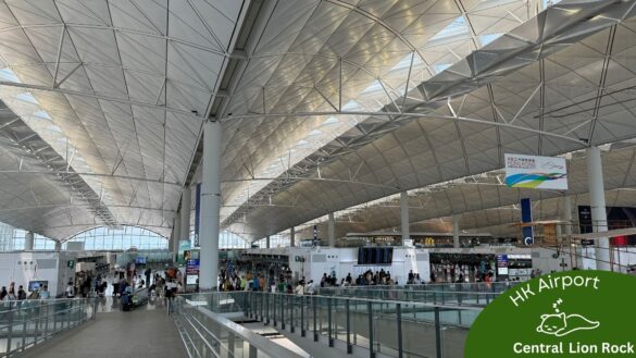 香港空港での一晩、香港空港には睡眠場所を提供するのに十分なスペースがある