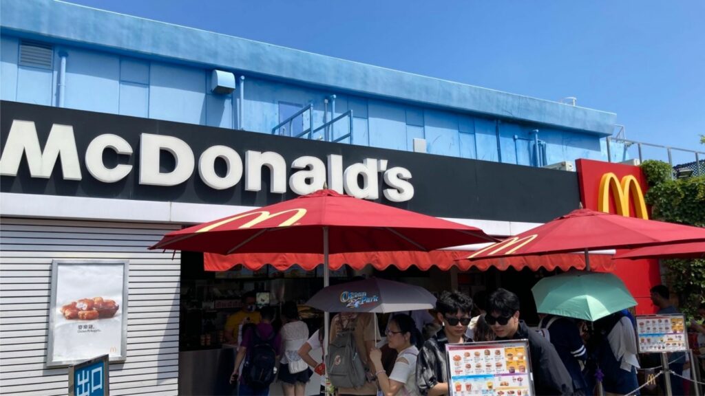 香港海洋公园-麦当劳-餐厅