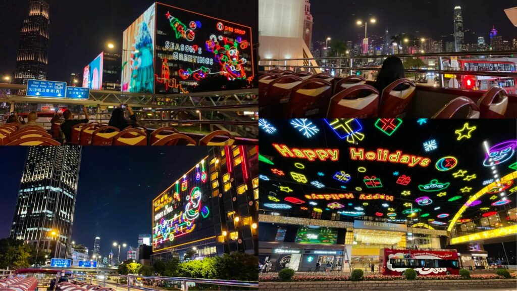 Great place for Christmas - Hong Kong Christmas Open Top Bus Night Tour
