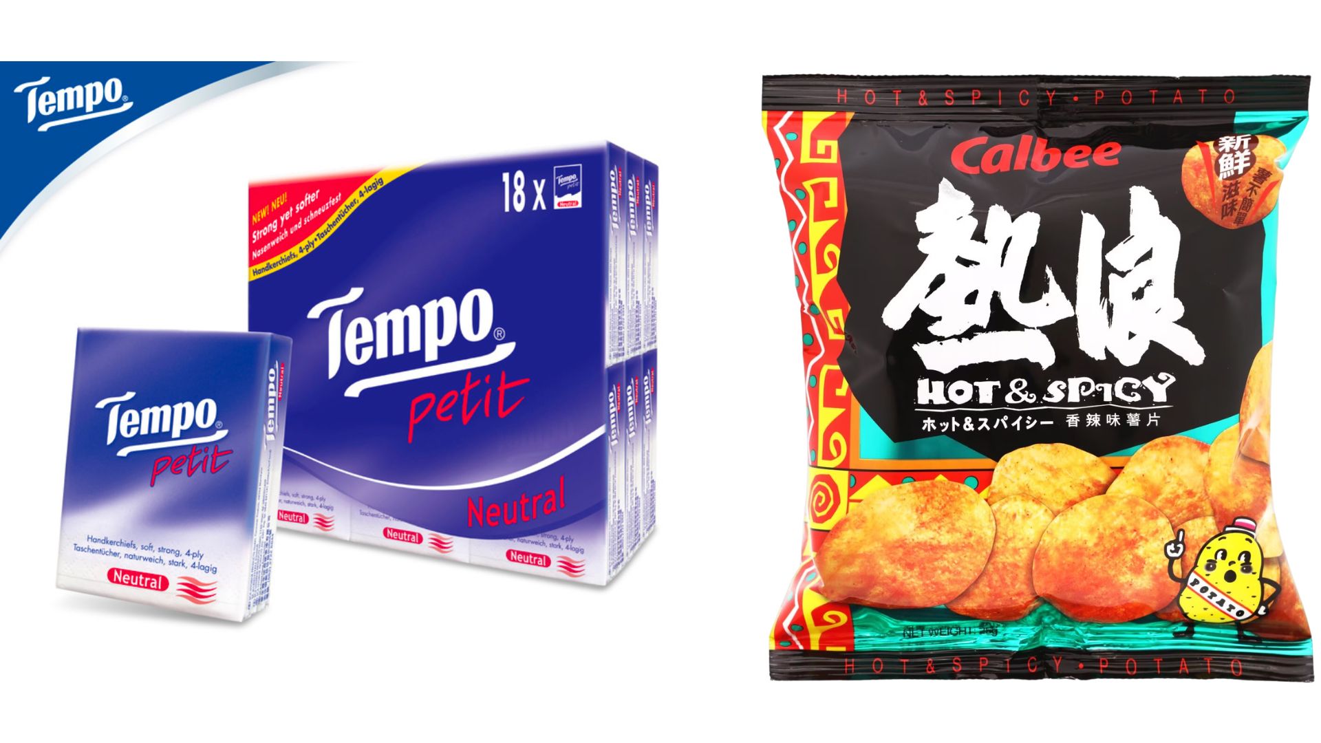 香港伴手禮推薦:Tempo紙巾及熱浪薯片