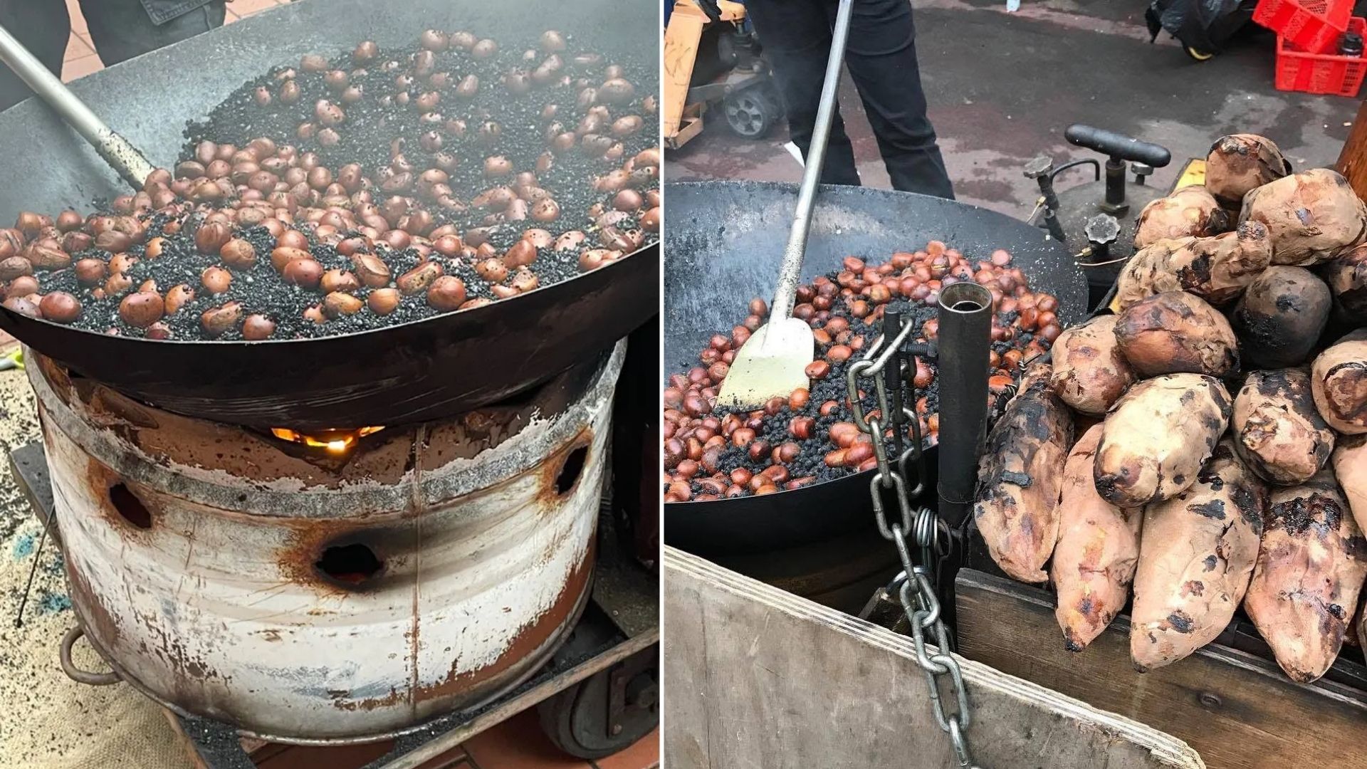 香港街頭小食:炒栗子與煨番薯